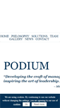 Mobile Screenshot of podiumtalent.com