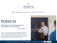 Tablet Screenshot of podiumtalent.com